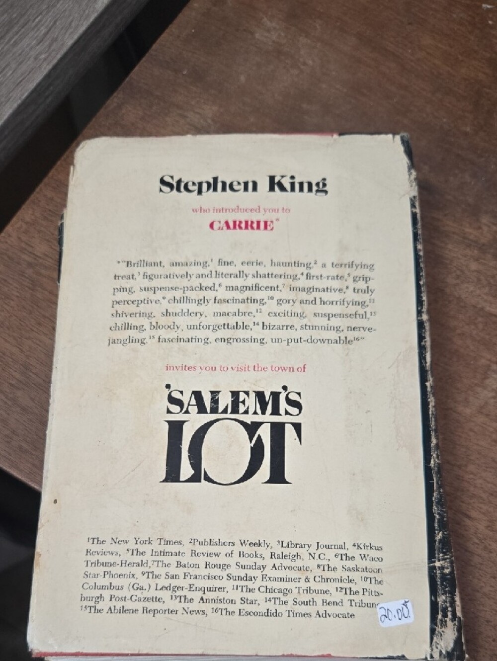 Salem's Lot Hardcover Book - Black and Orange - Picture 2 of 8